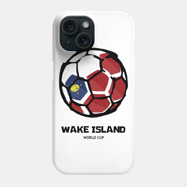 Wake Island Football Country Flag Phone Case by KewaleeTee