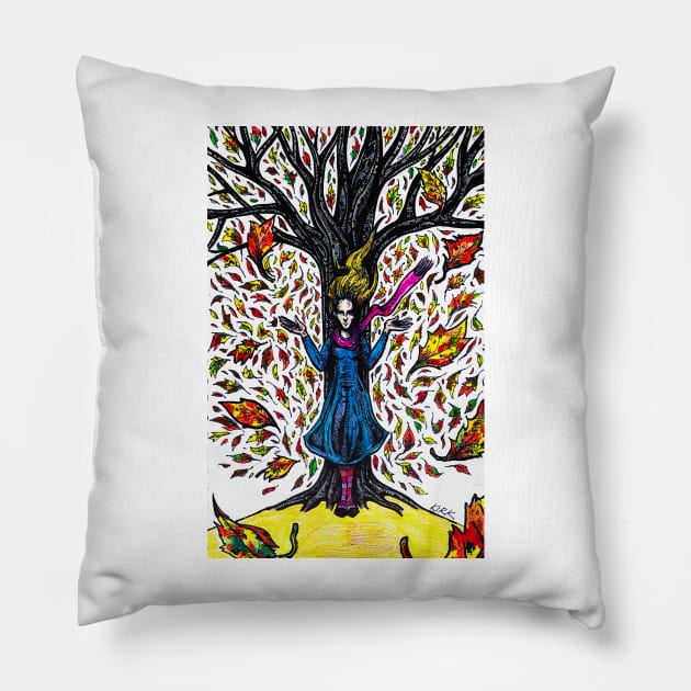 'AUTUMN WITCHERY' Pillow by jerrykirk