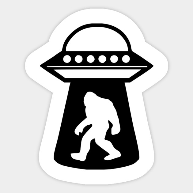 Get In Loser Ufo Abducted Bigfoot Sticker Teepublic Au