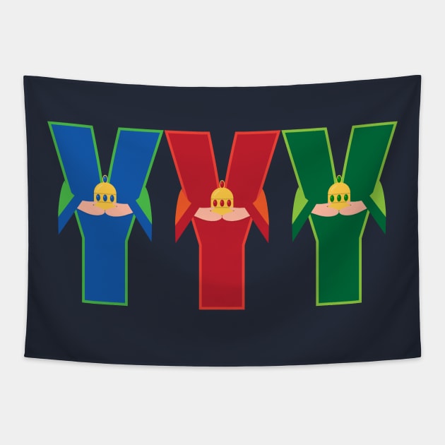 Three "Y"s Men (Three Wise Men) Tapestry by BRAVOMAXXX