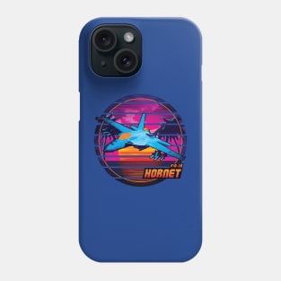 Neon Retro F/A-18 Hornet Phone Case