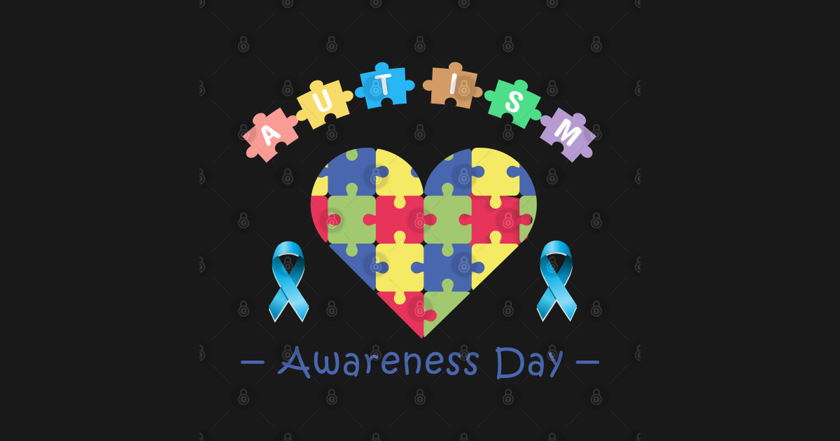 autism awareness day 2020 Ribbon Heart puzzle - Autism ...