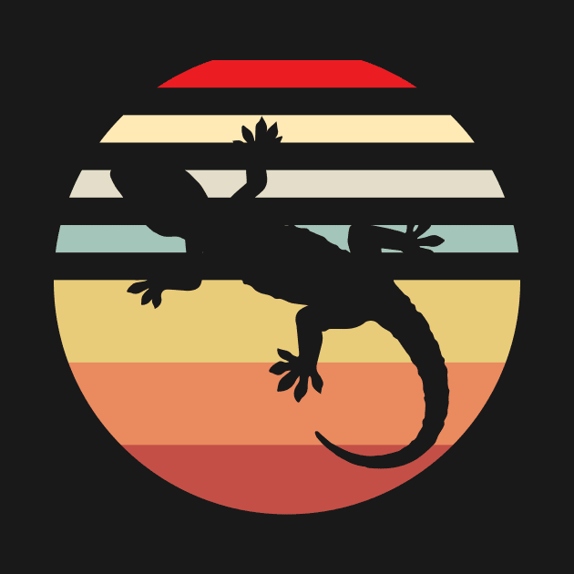 The vintage salamander gecko lizard by Imutobi