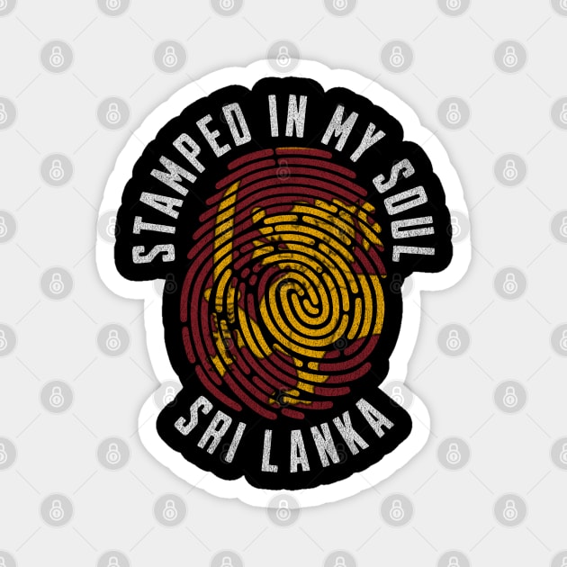 Stamped in My Soul Sri Lanka Flag Sri Lankan Pride Magnet by Yesteeyear