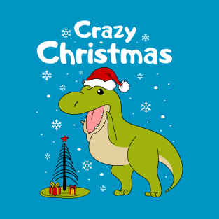 Dinosaur and сhristmas tree T-Shirt