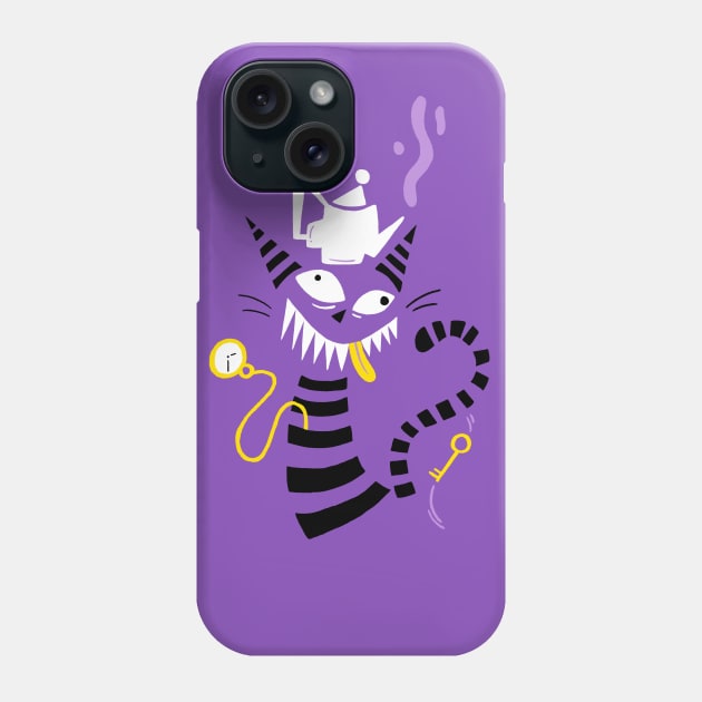 Cheshire Crazy Cat Phone Case by GiuliaM