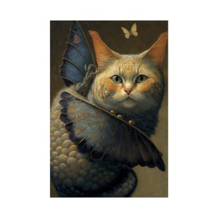Adorable Cat Dragon with Butterfly Wings T-Shirt