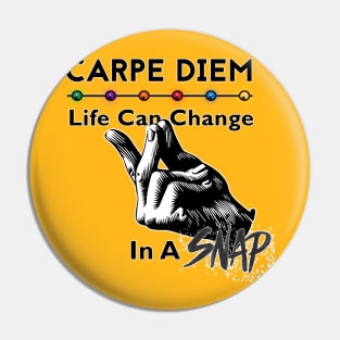 Carpe Diem (gems) Pin