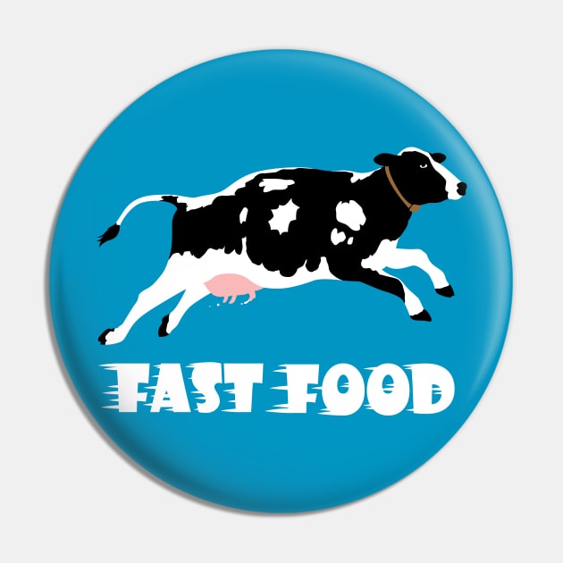 Cow Fast Food Pin by albertocubatas