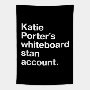 Katie Porter's whiteboard stan account. Tapestry