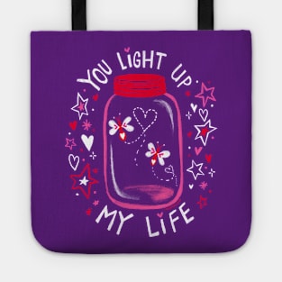 You light up my life - fireflies in a jar valentines day gifts Tote