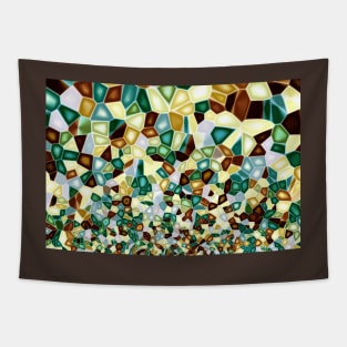 multicolored mosaic Tapestry