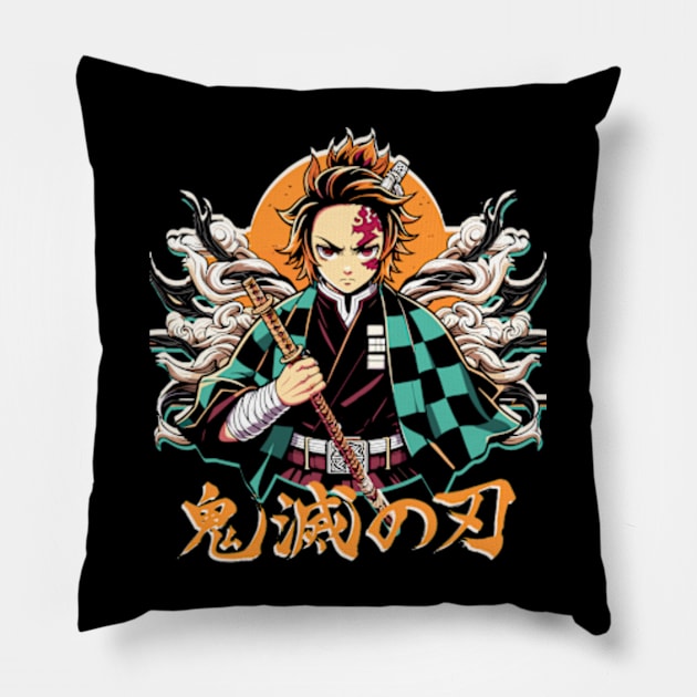 kamado tanjiro Pillow by BLXDWEAR