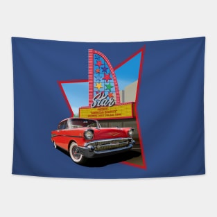 57 Chevy at the movies Tapestry