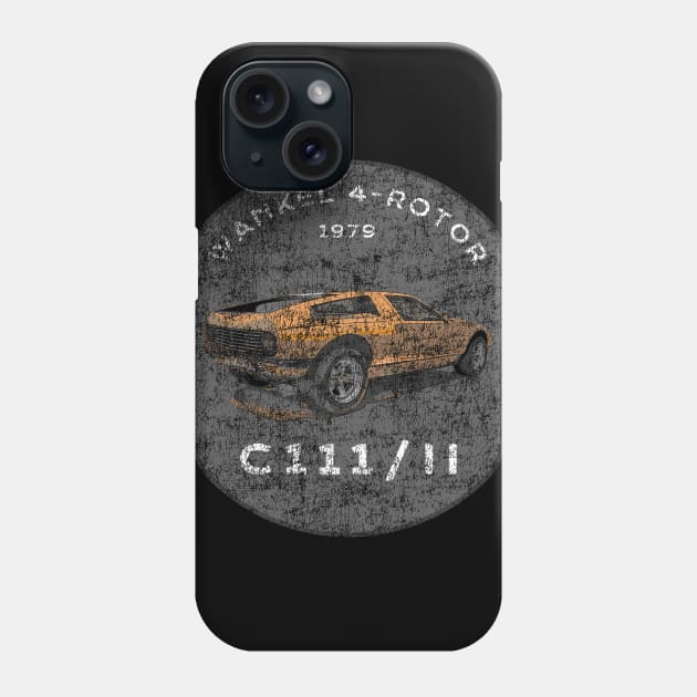 Mercedes-Benz C111-II Experimental (Distressed) Phone Case by NeuLivery