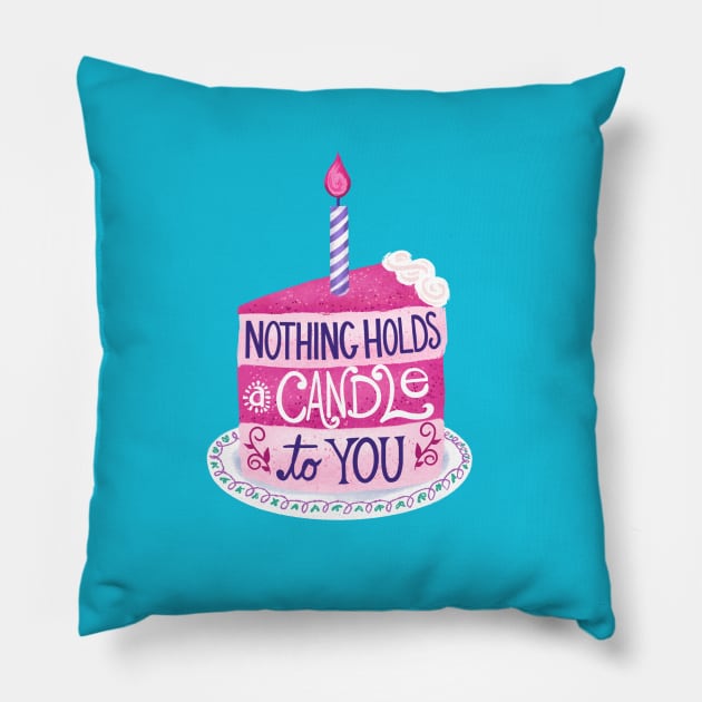 Cute Birthday Cake Slice Pillow by SWON Design