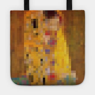 Klimt The Kiss - Pixel Art Tote