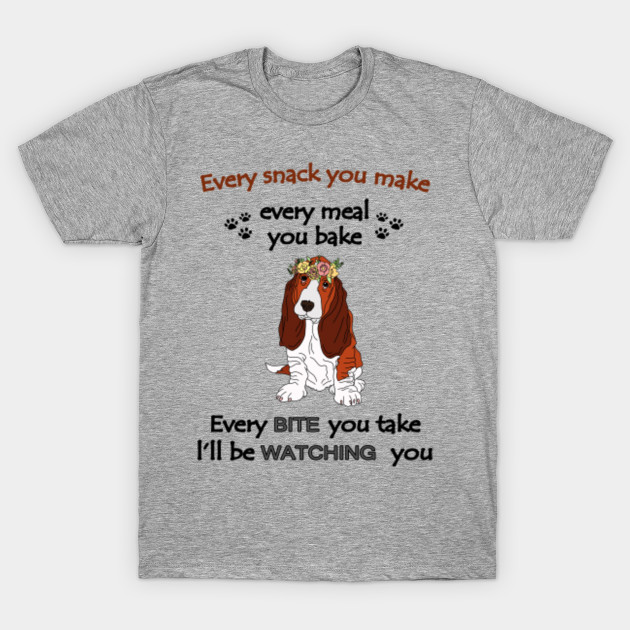 funny basset hound t shirts
