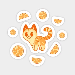 Orange Ocelot Magnet