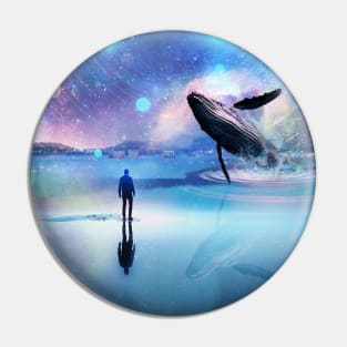 Walking with Whales Pin