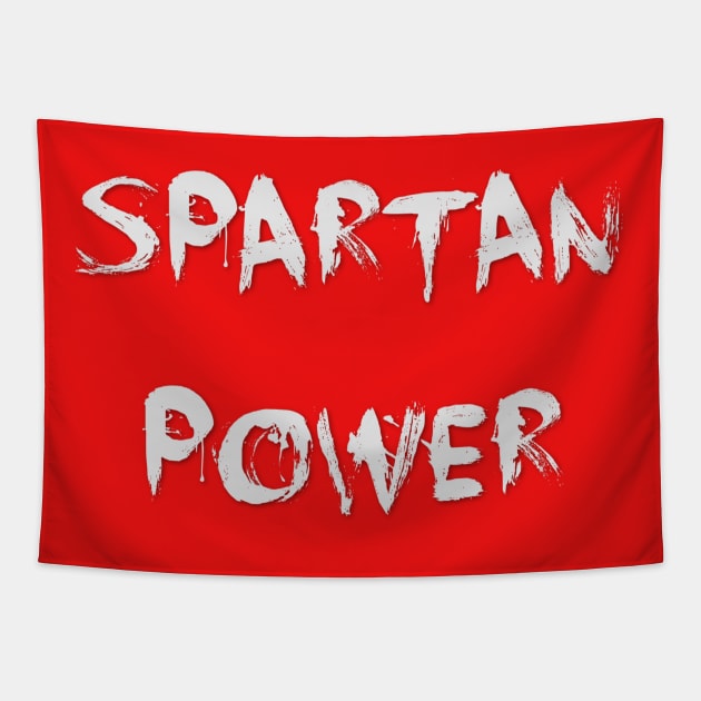 Spartan Power This is Sparta Tapestry by DesignsbyZazz