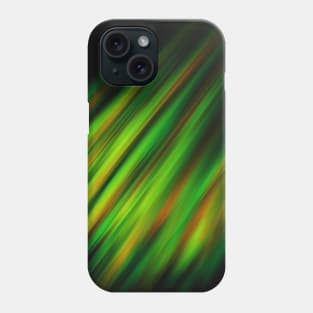 Colorful neon green brush strokes on dark gray Phone Case