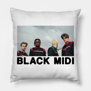 retro black midi Pillow