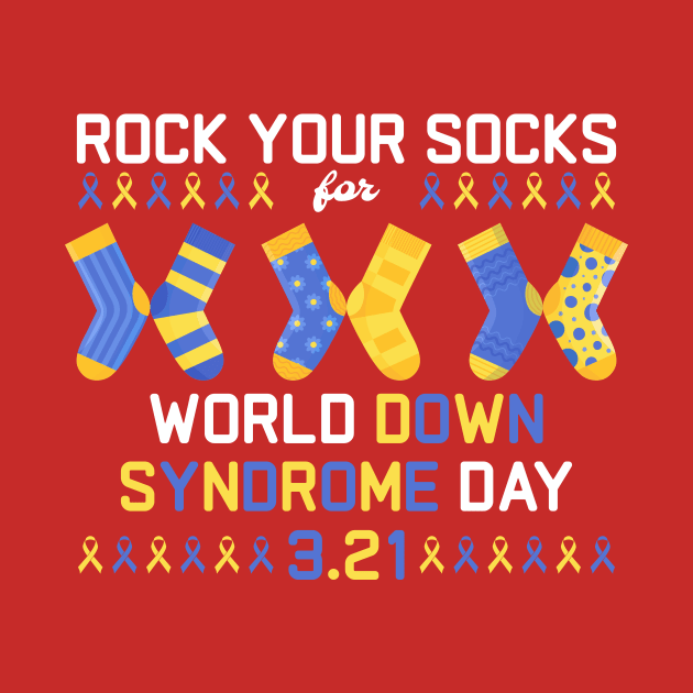 Rock Your Sock for World Down Syndrome Day - Cute Color by GosokanKelambu