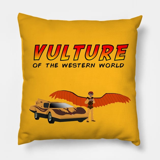 Condorman, vulture of the Western world. Pillow by MacBain