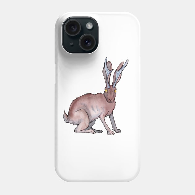 Jackalope Phone Case by UntidyVenus