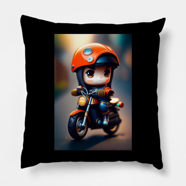 Cute Warrior-Brave and Adorable Print Art-0002 Pillow by ASKLOVE