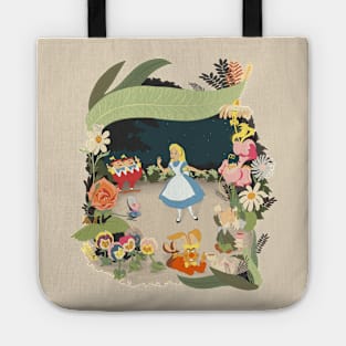 Merveilleuse Alice in wonderland Tote