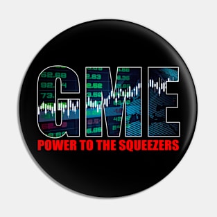 GME Power To The Squeezers Pin