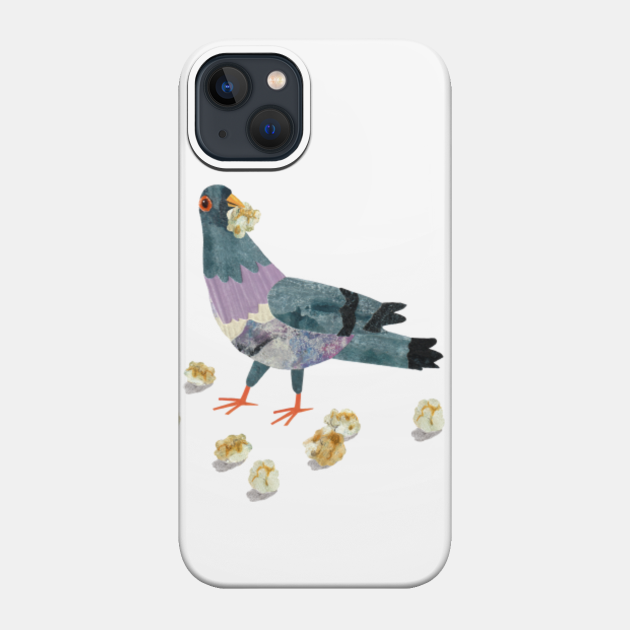 Pigeon and popcorn - Pigeon - Phone Case