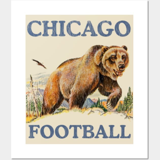 Chicago T-Shirt Vintage Sports Design Chicago Illinois Tee