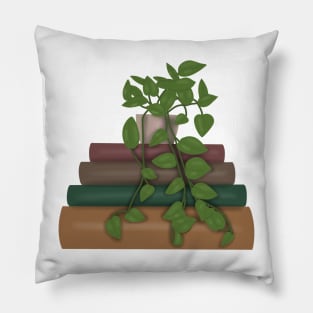 Plant on book stack Pillow