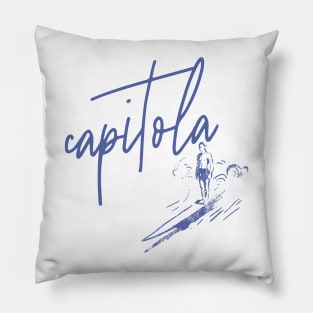 Capitola California Surfer Pillow