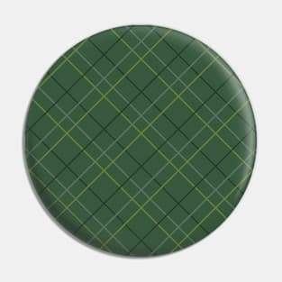 Plaid in Greens Pin