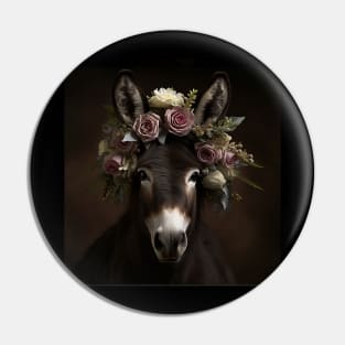 Donkey Floral Princess Pin