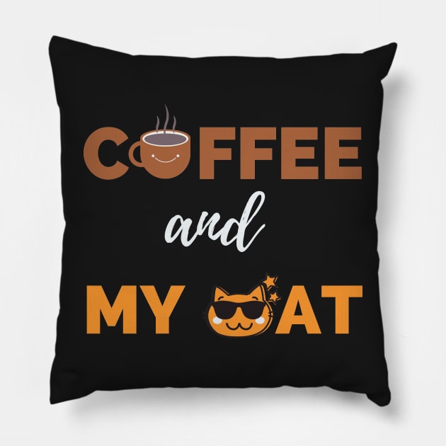 Coffee Is All That I Need And My Cat Pillow by WeStarDust