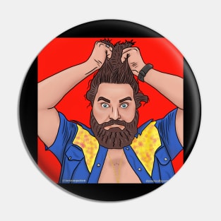 Comedian Sean Patton - Red Artwork Pin