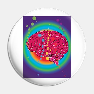 Brain On Happiness Pin