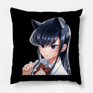 Komi Can’t Communicate Cat Fanart! Pillow