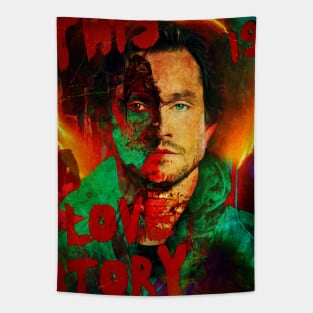 Horror Comic Style Will Graham - This is a Love Story Tapestry