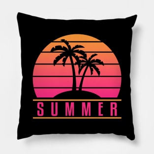 RETRO SUMMER SUNSET VINTAGE Pillow