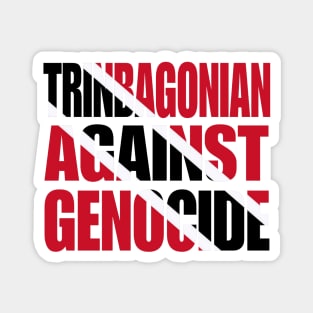 Trinbagonian Against Genocide - Flag Colors - Back Magnet