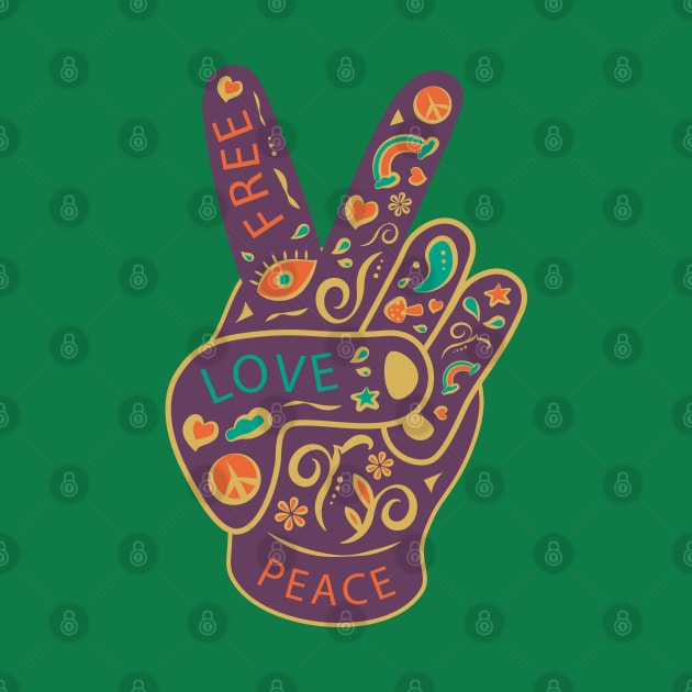 Peace Hand by Mako Design 