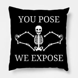 Halloween Radiology, Skeleton Rad Tech Radiologist Pillow