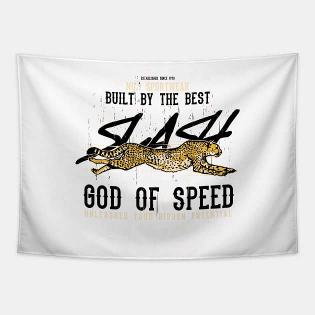 Cheetah - God Of Speed - Big Cat Tapestry by Hariolf´s Mega Store