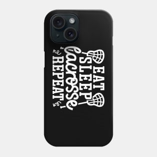 Eat Sleep Lacrosse Repeat Sport Cute Funny Phone Case